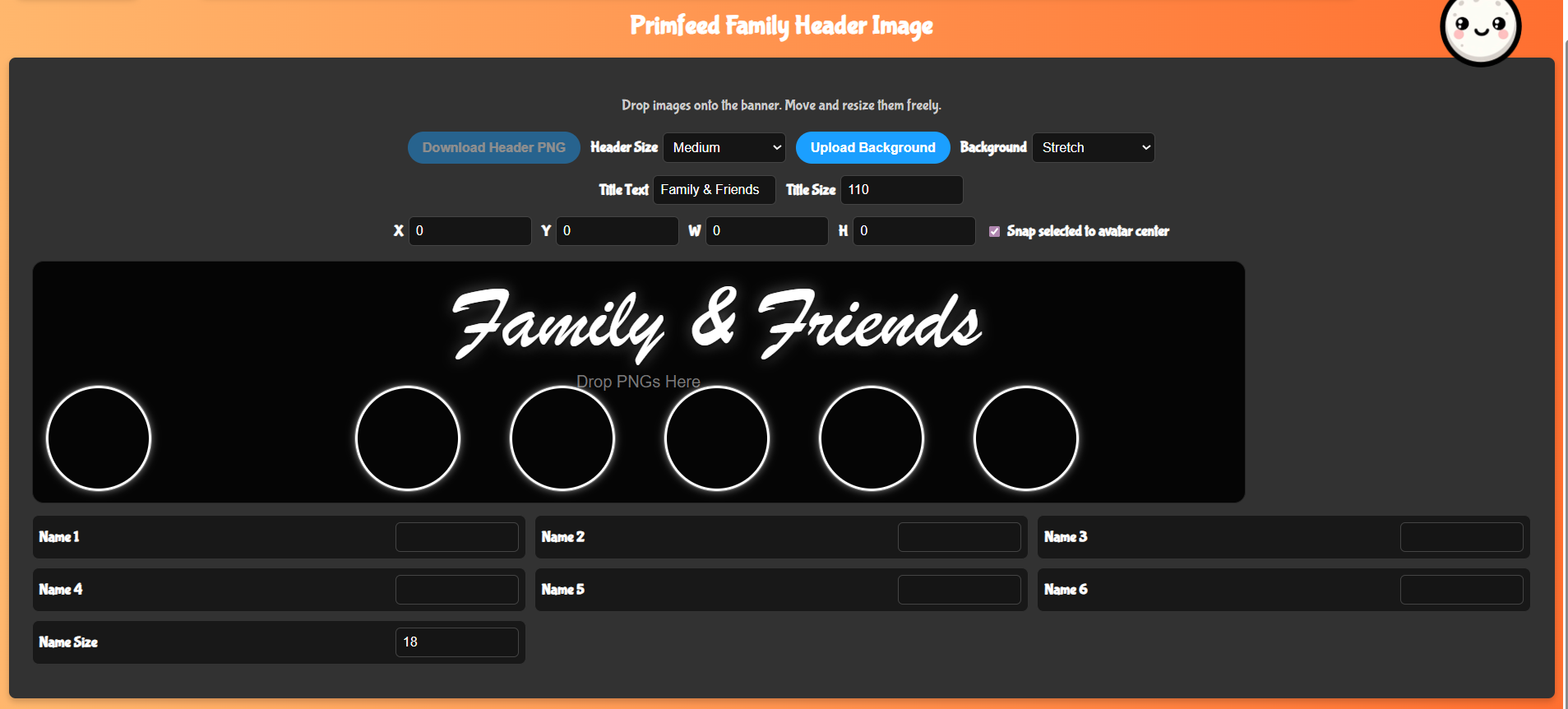 Primfeed Family Header Generator